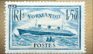 Histoire de timbres : Histoire de Timbres - Paquebot Le Normandie