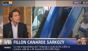 Le Soir BFM : François Fillon fait feu sur Nicolas Sarkozy - 08/10 3/4