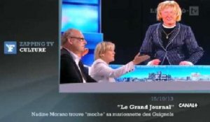 Zapping TV : Nadine Morano trouve que son Guignol est "moche et fait peur"