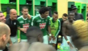 La joie des Verts après ASSE 3-2 Lorient