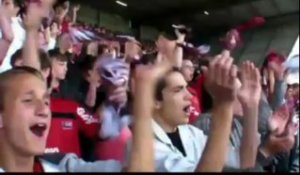 Guingamp-Hambourg. Le Kop Rouge avec En Avant