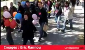 Guingamp. Sept lycées bretons manifestent