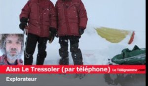 Pôle Nord 2012. "Il est tombé 1,5 m de neige dans la journée"
