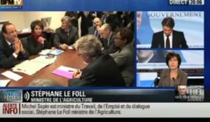 Stéphane Le Foll. La réaction du nouveau ministre de l'Agriculture