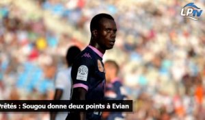 Prêtés : Sougou donne deux points à Evian