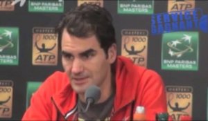 Paris-Bercy 2013 - R. Federer : "Encore une semaine à tout donner"
