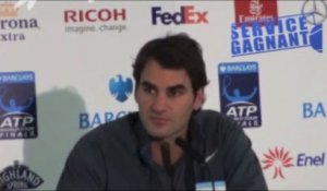 Masters Londres 2013 - Federer : "Les deux méritent d'être N°1 mondial"