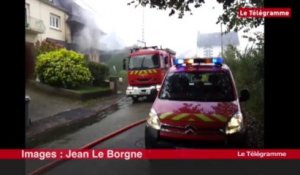 Quimper. Un pavillon endommagé par un incendie