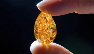Le plus gros diamant orange du monde mis en vente aux enchères