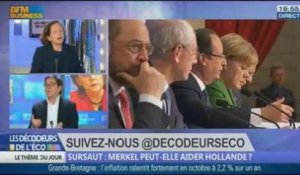 Sursaut: Merkel peut-elle aider Hollande ? dans Les décodeurs de l'éco - 12/11 3/5