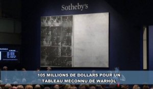 105 millions de dollars pour un Warhol méconnu et tout gris