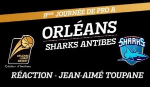 Réaction de Jean-Aimé Toupane - J08 - Orléans reçoit Antibes