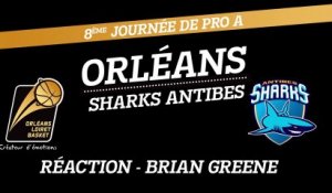 Réaction de Brian Greene - J08 - Orléans reçoit Antibes