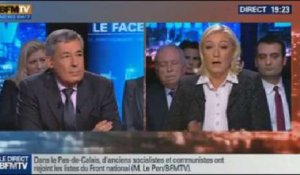 BFM Politique: Marine Le Pen face à Henri Guaino - 24/11