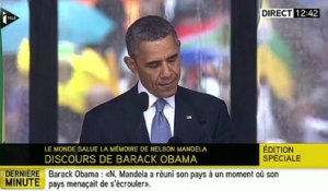 Obama salue Mandela, « un géant de l'histoire »