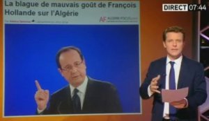 La blague de F. Hollande sur l'Algérie et M. Valls