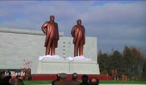 Deux statues flambant neuves pour les pères de la Corée du Nord