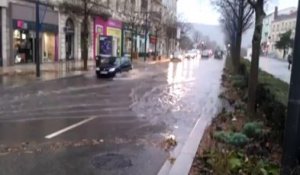 Les rues de Valence, ce matin de Noël 2013, après les fortes pluies