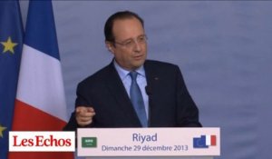 F. Hollande en Arabie Saoudite : "Nous avons exactement la même position sur la Syrie"