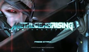 Metal Gear Rising : Revengeance - Ecran titre démo E3 2012