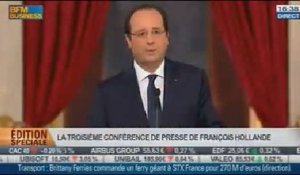 Emission spéciale: La conférence de presse de François Hollande 1/3