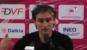 Conférence de presse d'Olivier Dall'Oglio avant RC Lens-DFCO