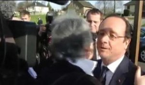 Bain de Foule pour François Hollande en Corrèze - 18/01
