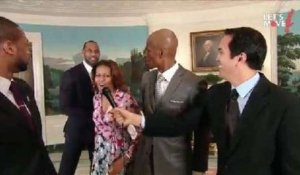 Le show de Michelle Obama avec les basketteurs de Miami