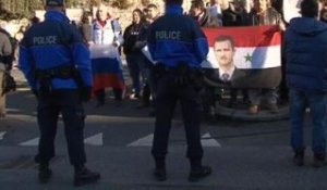 Conférence Genève II: des pro-Assad manifestent à Montreux - 22/01