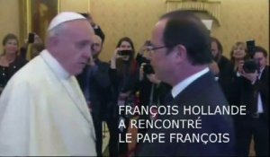 Rencontre entre François Hollande et le pape François le jour de la Saint-François