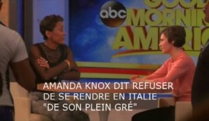 Amanda Knox refuse de retourner en Italie "de son plein gré"