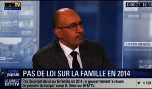 BFM Story: Le gouvernement ne présentera pas de projet de loi sur la famille en 2014 - 03/02