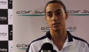 Fed Cup - Caroline Garcia : "L'expérience se fait aussi par soi-même"