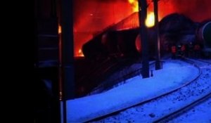 Russie: immense incendie après le déraillement d'un train - 05/02