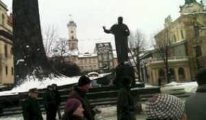 À Lviv, sous l'œil de Taras Chevtchenko