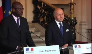 Mali - Entretien de Laurent Fabius avec Oumar Tatam Ly, Premier ministre du Mali (07/02/2014)