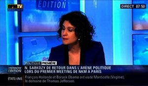 Politique Première: Nicolas Sarkozy revient dans l'arène politique lors du meeting de Nathalie Kosciusko-Morizet à Paris - 11/02