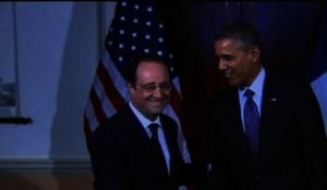 Sourires et poignées de main: résumé de la visite de François Hollande aux Etats-Unis - 13/02