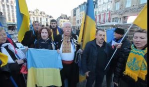 Manifestation pour l'Ukraine à Lille