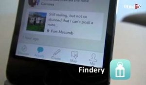 Findery : Partagez par écrit vos endroits préférés - Le test de l'appli smartphone par 01netTV