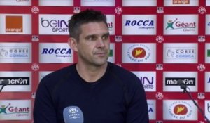 Conf de presse J.Gourvennec après Ajaccio-EAG