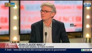 Jean-Claude Mailly, secrétaire général de Force Ouvrière, dans Le Grand Journal - 17/03 1/4