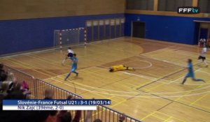 Futsal U21 Slovénie-France (4-3 et 3-1), les buts