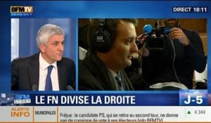 BFM Story: Hervé Morin condamne la fusion de la liste du Front National avec la droite - 25/03