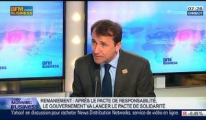 Pacte de solidarité face au pacte de responsabilité: "Il faut d'abord terminer le pacte de responsabilité", Thibault Lanxade, dans GMB – 01/04