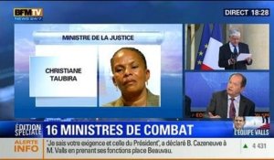 BFM Story - Édition spéciale sur l'équipe Valls: Christiane Taubira maintenue à la Justice: que devient la réforme pénale ? - 02/04 4/7