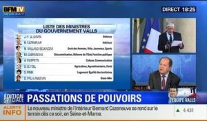 BFM Story - Édition spéciale sur l'équipe Valls: Le gouvernement de combat voulu par François Hollande est-il la bonne réponse après la débâcle de la gauche aux municipales ? - 02/04 3/7