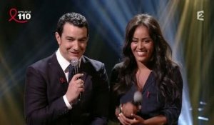 Amel Bent et Thomas Thouroude " Mistral Gagnant" La télé chante pour le Sidaction 05/04/2014