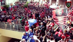 Arrivée des joueurs à Mayol pour Toulon - Leinster