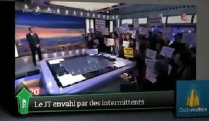 Le JT de Pujadas envahi par des intermittents du spectacle